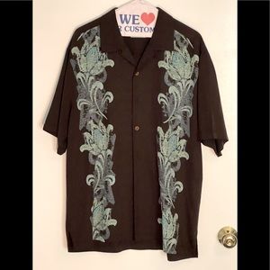 Tommy Bahama 100% Silk Camp Shirt Large